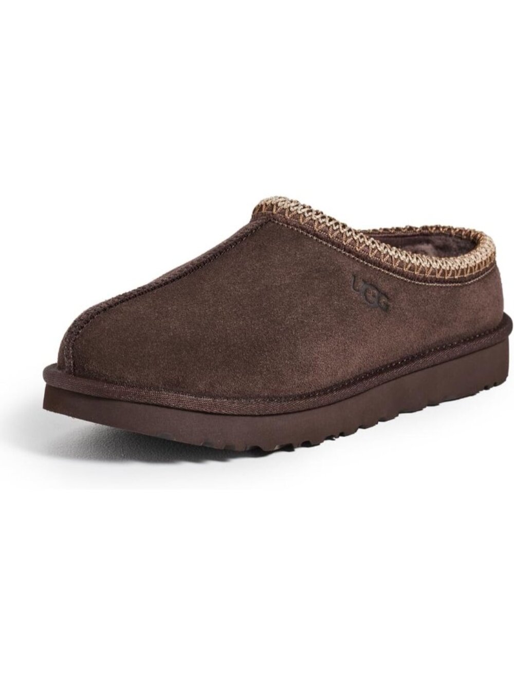 Ugg Women's Dusted Cocoa Round Toe Imported Leather SOLID Tasman Ii Slippers